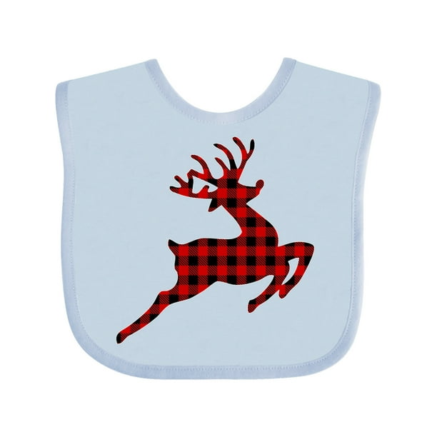 Blue Checkered Christmas Reindeer Infant Blue Checkered Christmas Reindeer Infant